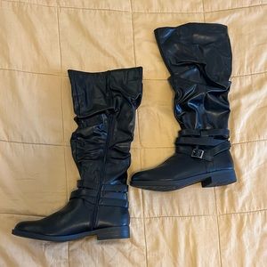 Black long boot